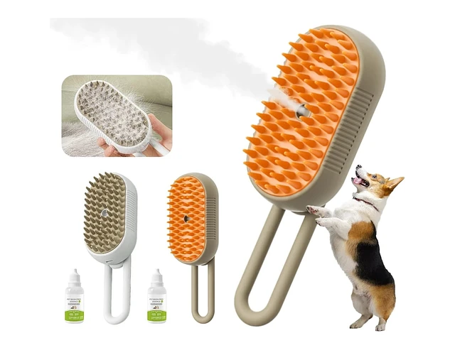 Cepillo a Vapor para Mascota Luz UV